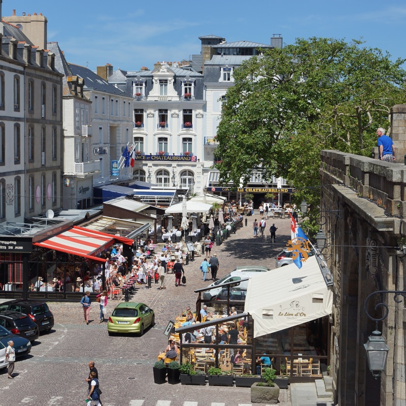 Place Chateaubriand à Saint-Malo