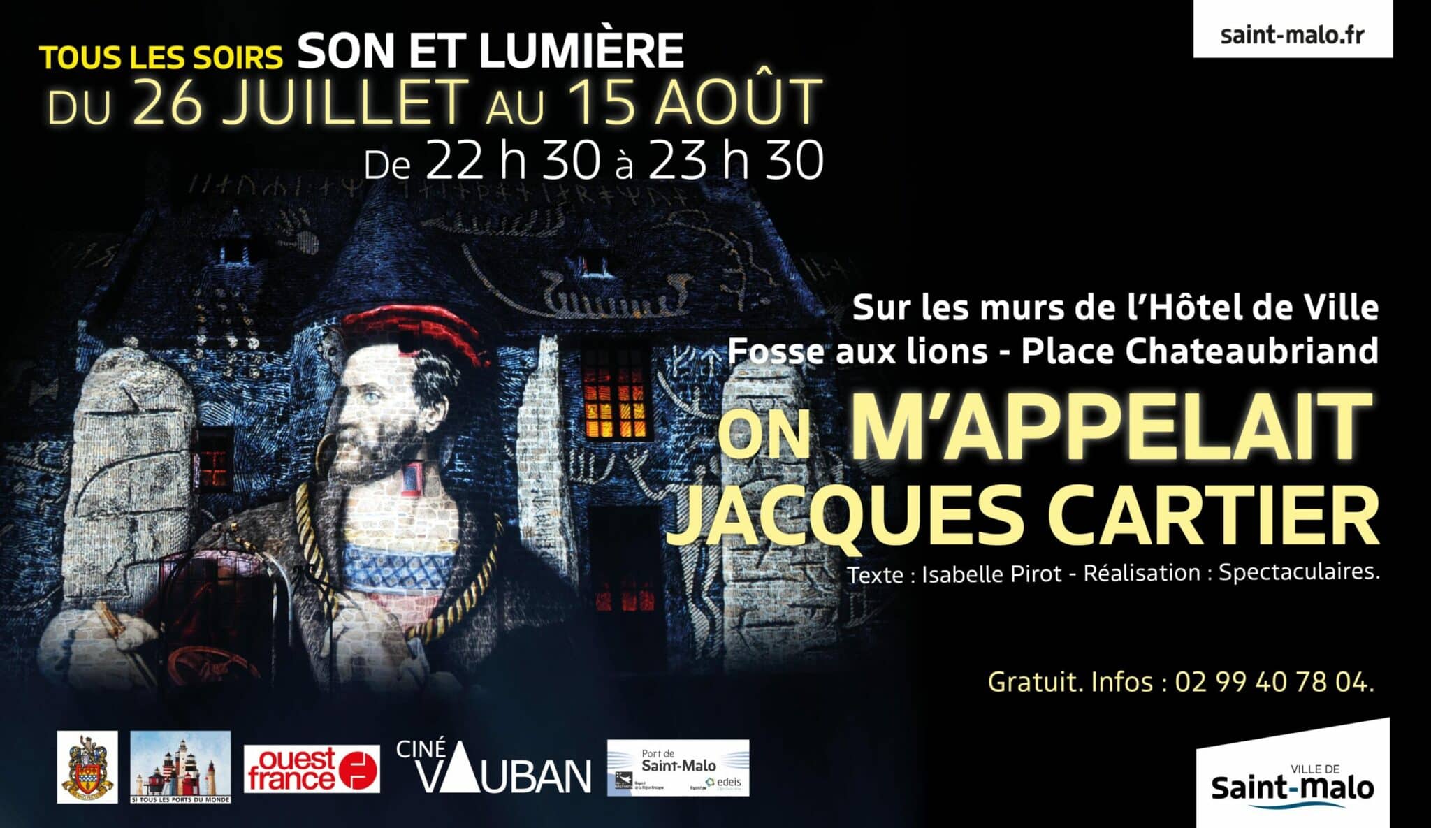 Spectacle son et lumière Jacques Cartier