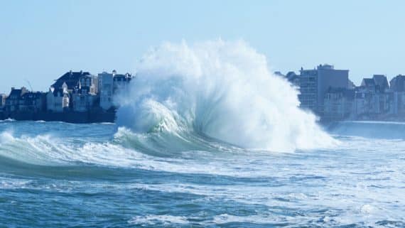 Grandes marées à Saint-Malo